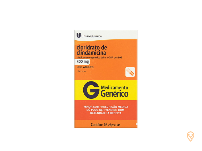 Cloridrato De Clindamicina 300mg 16 Cápsulas G União Química